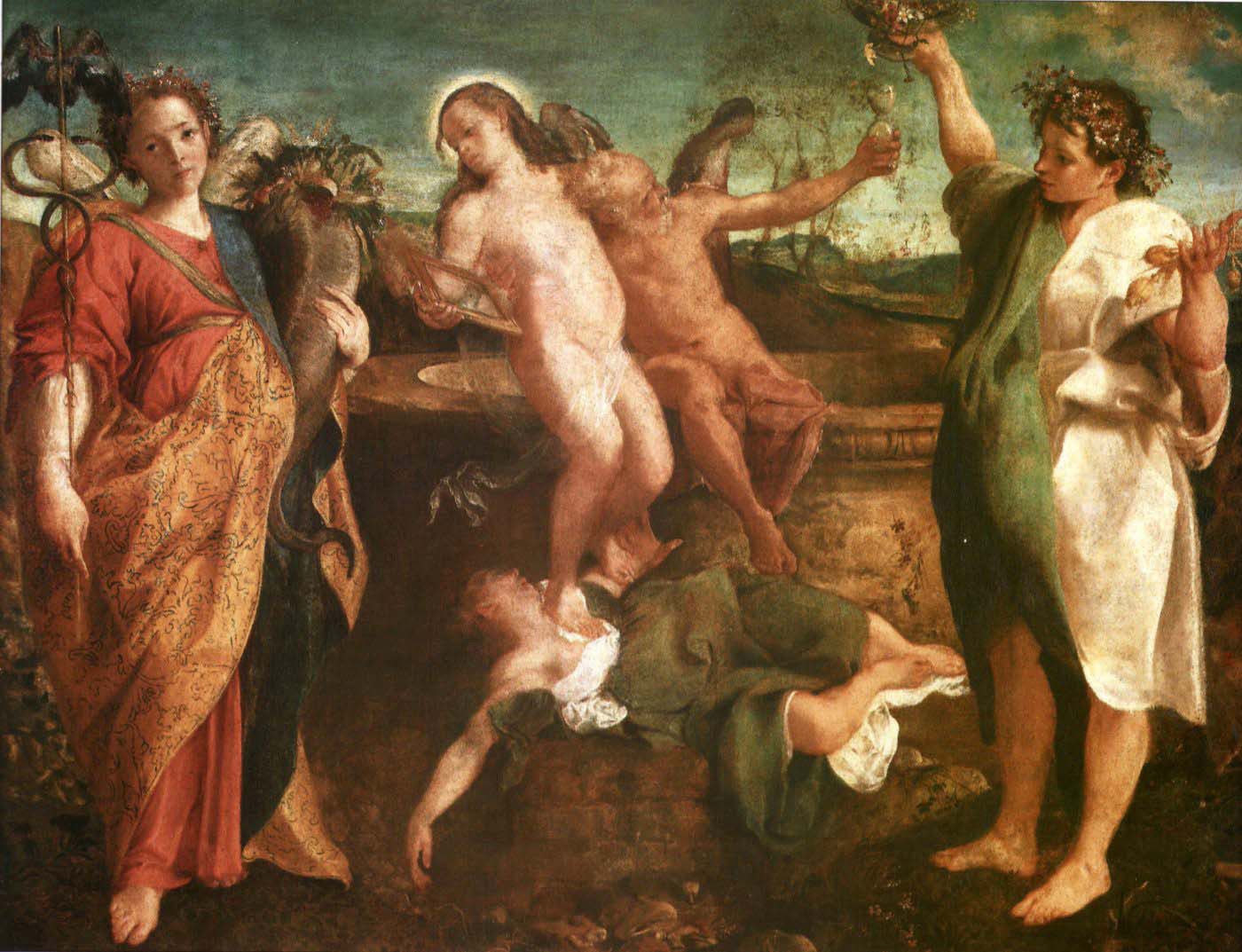 Allegory of Truth and Time by Annibale Carracci large